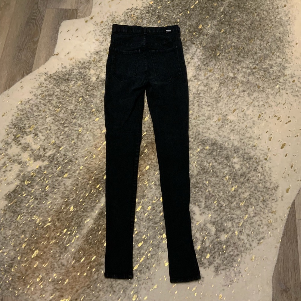 Dr Denim Black High Waisted Skinny Tight Stretch Jeans Size Medium - Picture 8 of 8
